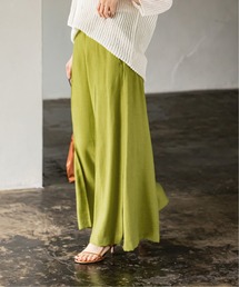 Noble | ファジーリネンサイドスリットフレアパンツ(その他パンツ)