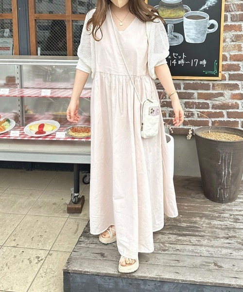 リネンフレアロングワンピース（ワンピース）｜Futier land（フュー