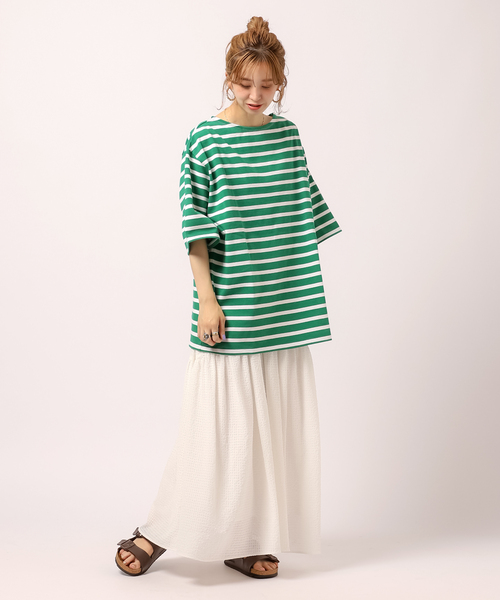 B.C STOCK(ベーセーストック)の「S/S BASQUE SHIRT(Tシャツ/カットソー・メンズ・グリーン/ブルー系その他・MEDIUM/LARGE)」の3枚目の写真