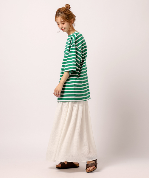 B.C STOCK(ベーセーストック)の「S/S BASQUE SHIRT(Tシャツ/カットソー・メンズ・グリーン/ブルー系その他・MEDIUM/LARGE)」の4枚目の写真