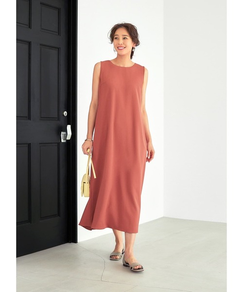 STYLE DELI(スタイルデリ)の「【LUXE】配色バックプリーツAラインワンピース(ワンピース・レディース・ピンク/ブルー・01/02)」の10枚目の写真