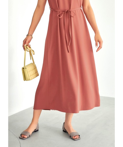 STYLE DELI(スタイルデリ)の「【LUXE】配色バックプリーツAラインワンピース(ワンピース・レディース・ピンク/ブルー・01/02)」の13枚目の写真