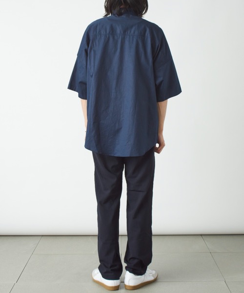 MAISON CLUB(メゾンクラブ)の「【MAISON CLUB】REDBOXストリートドロップショルダーシャツ SCCH017(シャツ/ブラウス・メンズ・ネイビー/グリーン・FREE)」の11枚目の写真