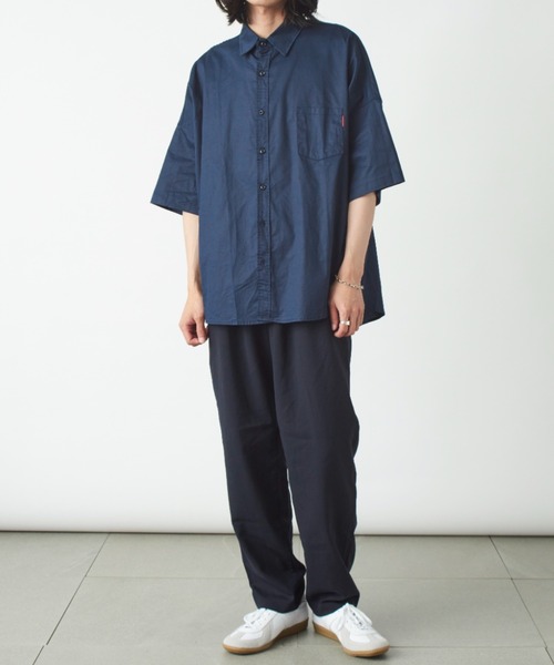 MAISON CLUB(メゾンクラブ)の「【MAISON CLUB】REDBOXストリートドロップショルダーシャツ SCCH017(シャツ/ブラウス・メンズ・ネイビー/グリーン・FREE)」の12枚目の写真