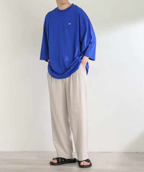 SENSE OF PLACE by URBAN RESEARCH(センスオブプレイスバイアーバンリサーチ)の「『別注』『ユニセックス』ddp×SENSE OF PLACE エクストラルーズTシャツ C(Tシャツ/カットソー・メンズ・ロイヤルブルー/ブラック/ホワイト・MEDIUM/LARGE)」の22枚目の写真