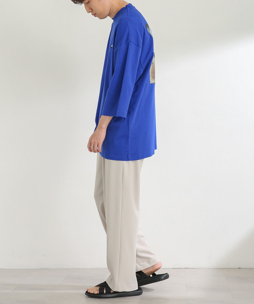SENSE OF PLACE by URBAN RESEARCH(センスオブプレイスバイアーバンリサーチ)の「『別注』『ユニセックス』ddp×SENSE OF PLACE エクストラルーズTシャツ C(Tシャツ/カットソー・メンズ・ロイヤルブルー/ブラック/ホワイト・MEDIUM/LARGE)」の21枚目の写真