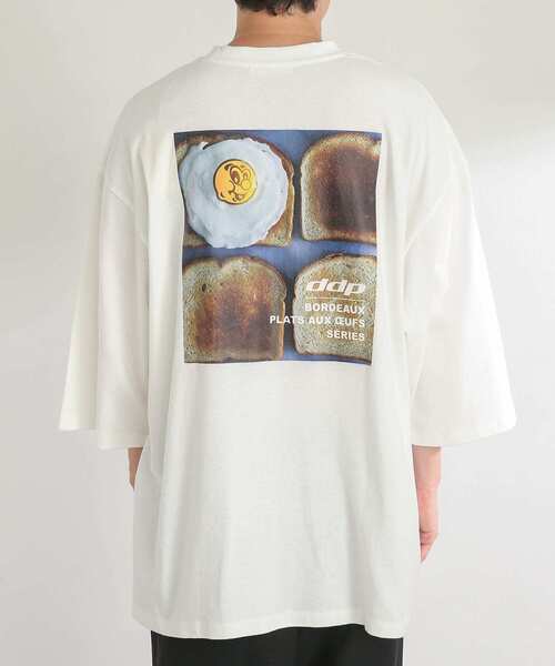 SENSE OF PLACE by URBAN RESEARCH(センスオブプレイスバイアーバンリサーチ)の「『別注』『ユニセックス』ddp×SENSE OF PLACE エクストラルーズTシャツ C(Tシャツ/カットソー・メンズ・ロイヤルブルー/ブラック/ホワイト・MEDIUM/LARGE)」の14枚目の写真