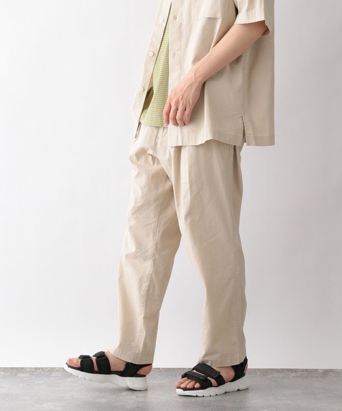 GLOBAL WORK(グローバルワーク)の「リネンミックスリラックスパンツ/275456(その他パンツ・メンズ・ダークブラウン/カーキ/その他/ホワイト系その他2・SMALL/MEDIUM/LARGE)」の2枚目の写真