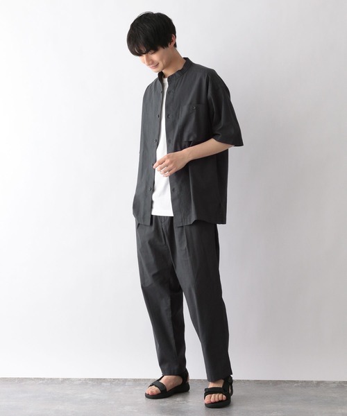 GLOBAL WORK(グローバルワーク)の「リネンミックスリラックスパンツ/275456(その他パンツ・メンズ・ダークブラウン/カーキ/その他/ホワイト系その他2・SMALL/MEDIUM/LARGE)」の9枚目の写真