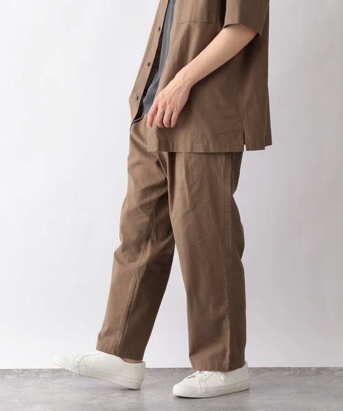 GLOBAL WORK(グローバルワーク)の「リネンミックスリラックスパンツ/275456(その他パンツ・メンズ・ダークブラウン/カーキ/その他/ホワイト系その他2・SMALL/MEDIUM/LARGE)」の16枚目の写真