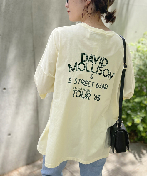 TICCA（ティッカ）の「【TICCA/ティッカ】 別注DAVID MOLLISONスクエアTシャツ（Tシャツ/カットソー・レディース・ブルー系その他/イエロー/ホワイト・FREE）」の3枚目の写真
