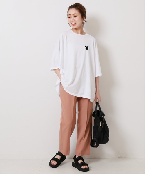 TICCA（ティッカ）の「【TICCA/ティッカ】 別注DAVID MOLLISONスクエアTシャツ（Tシャツ/カットソー・レディース・ブルー系その他/イエロー/ホワイト・FREE）」の4枚目の写真