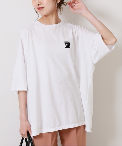 TICCA（ティッカ）の「【TICCA/ティッカ】 別注DAVID MOLLISONスクエアTシャツ（Tシャツ/カットソー・レディース・ブルー系その他/イエロー/ホワイト・FREE）」の8枚目の写真