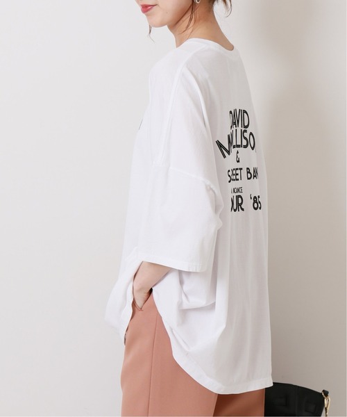 TICCA（ティッカ）の「【TICCA/ティッカ】 別注DAVID MOLLISONスクエアTシャツ（Tシャツ/カットソー・レディース・ブルー系その他/イエロー/ホワイト・FREE）」の9枚目の写真