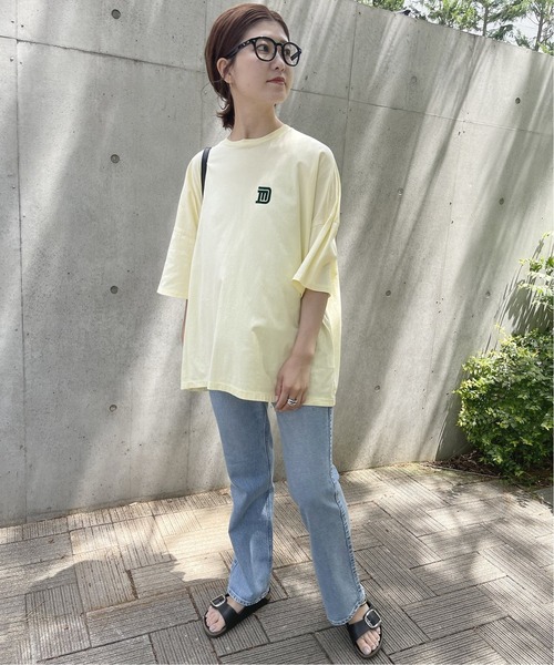 TICCA（ティッカ）の「【TICCA/ティッカ】 別注DAVID MOLLISONスクエアTシャツ（Tシャツ/カットソー・レディース・ブルー系その他/イエロー/ホワイト・FREE）」の20枚目の写真