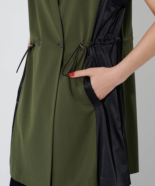 CITY TOKYO（シティトウキョウ）の「サイドドロストテーラードベスト（テーラードジャケット・レディース・グレー/カーキ・FREE）」の5枚目の写真