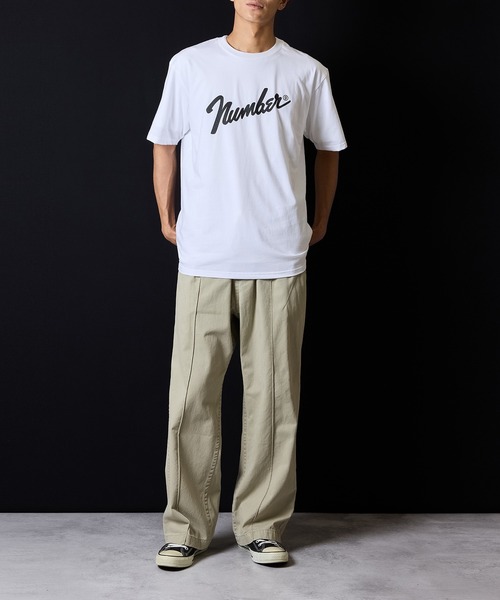NUMBER (N)INE(ナンバーナイン)の「Number⑨_T-SHIRT / ナンバーナインロゴ Tシャツ(Tシャツ/カットソー・メンズ・ホワイト/ブラック/ブラック×ブラック/チャコールグレー・2/4/3/5)」の12枚目の写真