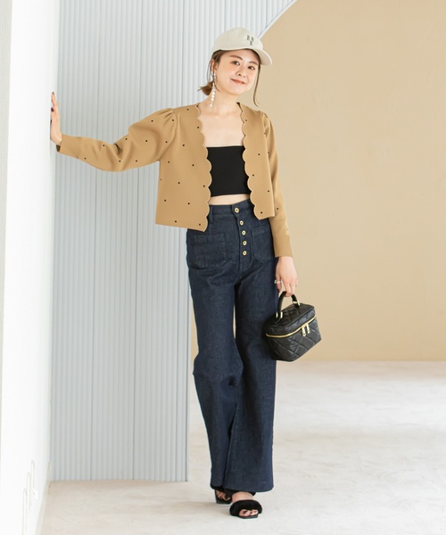 U by SPICK&SPAN(ユーバイスピックアンドスパン)の「【AULENTTI/オウレンティ】キルティングバニティBAG(ショルダーバッグ・レディース・ブラック・FREE)」の7枚目の写真