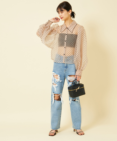 U by SPICK&SPAN(ユーバイスピックアンドスパン)の「【AULENTTI/オウレンティ】キルティングバニティBAG(ショルダーバッグ・レディース・ブラック・FREE)」の10枚目の写真