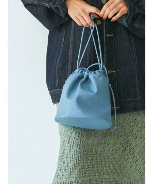 Ungrid（アングリッド）の「ショルダー巾着カラーバッグ（ハンドバッグ・レディース・ブラック/オレンジ/グリーン/ブルー・FREE）」の11枚目の写真