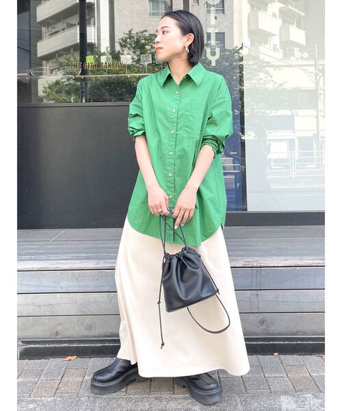 Ungrid（アングリッド）の「ショルダー巾着カラーバッグ（ハンドバッグ・レディース・ブラック/オレンジ/グリーン/ブルー・FREE）」の7枚目の写真