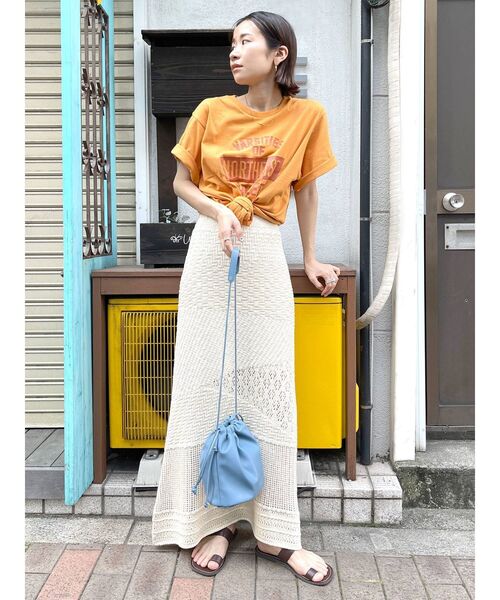 Ungrid（アングリッド）の「ショルダー巾着カラーバッグ（ハンドバッグ・レディース・ブラック/オレンジ/グリーン/ブルー・FREE）」の20枚目の写真