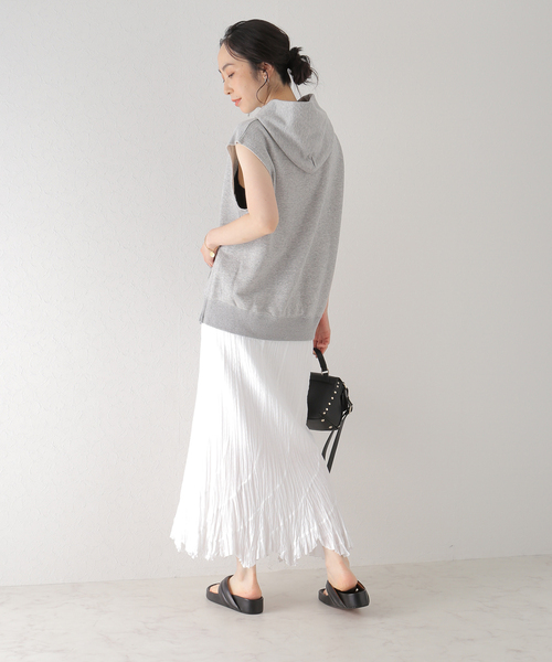 plage(プラージュ)の「【THYARD/スヤード】 SP SIDE ZIP フーディー(Tシャツ/カットソー・レディース・グレー/ホワイト系その他・FREE)」の5枚目の写真