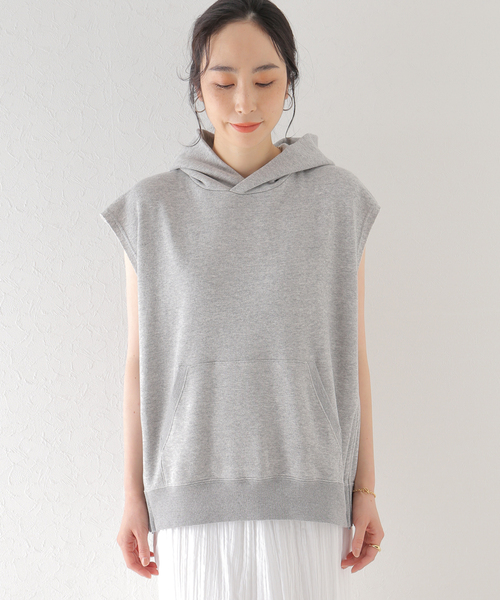 plage(プラージュ)の「【THYARD/スヤード】 SP SIDE ZIP フーディー(Tシャツ/カットソー・レディース・グレー/ホワイト系その他・FREE)」の8枚目の写真