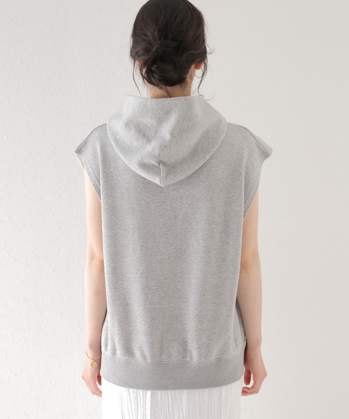 plage(プラージュ)の「【THYARD/スヤード】 SP SIDE ZIP フーディー(Tシャツ/カットソー・レディース・グレー/ホワイト系その他・FREE)」の10枚目の写真