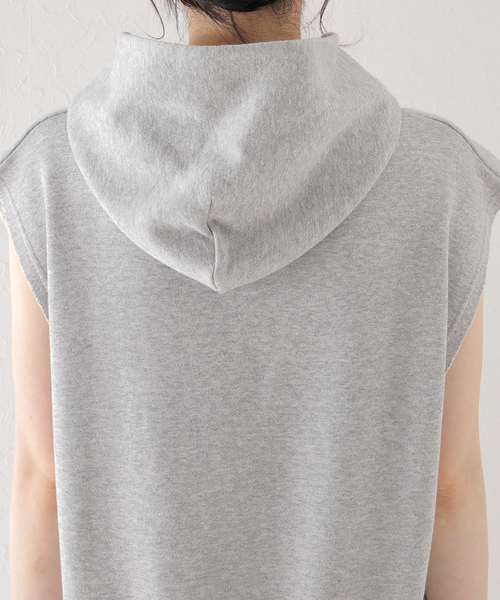 plage(プラージュ)の「【THYARD/スヤード】 SP SIDE ZIP フーディー(Tシャツ/カットソー・レディース・グレー/ホワイト系その他・FREE)」の12枚目の写真
