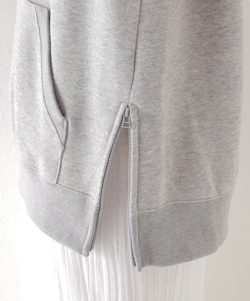 plage(プラージュ)の「【THYARD/スヤード】 SP SIDE ZIP フーディー(Tシャツ/カットソー・レディース・グレー/ホワイト系その他・FREE)」の16枚目の写真