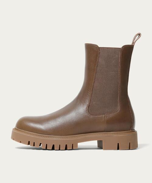 【美品】オデットエオディール　アンクルショートレザーブーツ　23.5 モカ 楽天市場】【SALE／80%OFF】OFD アンクルフィット ショートブーツ75