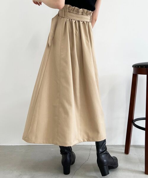 MAJESTIC LEGON（マジェスティックレゴン）の「Ladyトレンチスカート（スカート・レディース・ベージュ/ブラック・MEDIUM）」の21枚目の写真