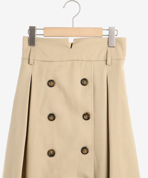 MAJESTIC LEGON（マジェスティックレゴン）の「Ladyトレンチスカート（スカート・レディース・ベージュ/ブラック・MEDIUM）」の4枚目の写真