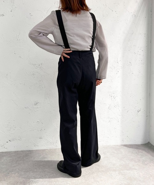 apres jour mignon(アプレジュールミニョン)の「ミリタリーサス付きパンツ【ZOZOTOWN限定アイテム】(サロペット/オーバーオール・レディース・ブラック/カーキ・MEDIUM/X-LARGE/SMALL)」の15枚目の写真