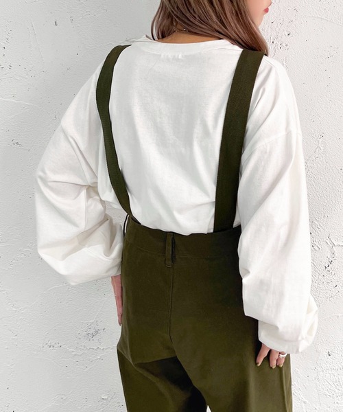 apres jour mignon(アプレジュールミニョン)の「ミリタリーサス付きパンツ【ZOZOTOWN限定アイテム】(サロペット/オーバーオール・レディース・ブラック/カーキ・MEDIUM/X-LARGE/SMALL)」の17枚目の写真