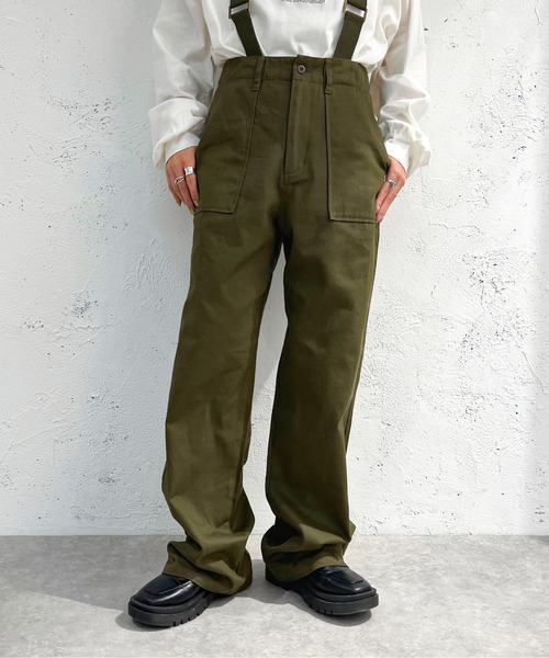 apres jour mignon(アプレジュールミニョン)の「ミリタリーサス付きパンツ【ZOZOTOWN限定アイテム】(サロペット/オーバーオール・レディース・ブラック/カーキ・MEDIUM/X-LARGE/SMALL)」の19枚目の写真