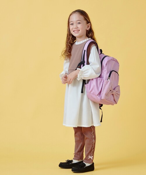 SHOO・LA・RUE(シューラルー)の「【100-140cm/2点セット】ベスト+フリル衿ワンピセット(ワンピース・キッズ・ブラウン系その他/ブラック・13/14/10/11/12)」の20枚目の写真