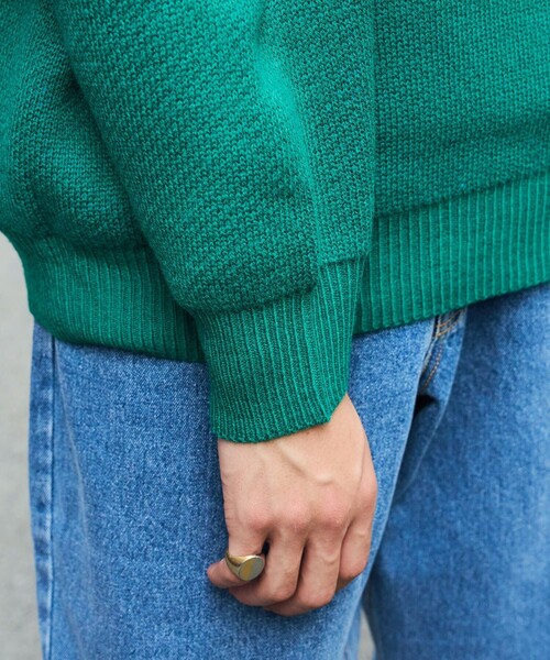 BEN DAVIS（ベンデイビス）の「【BEN DAVIS/ベンデイビス]  TWO SIDE LOGO KNIT/グラフィックジャガードニット/バックロゴ/オーバルロゴ/ユニセックス（ニット/セーター・メンズ・ブラック/ブルー/グリーン/ナチュラル・SMALL/MEDIUM/LARGE/X-LARGE）」の10枚目の写真