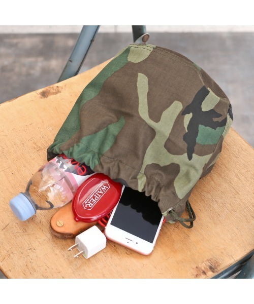 MILITARY(ミリタリー)の「新品 米軍 NYCO ウッドランド迷彩 リメイク エフェクツバッグ(ハンドバッグ・メンズ・カモフラージュ・ONE SIZE)」の8枚目の写真