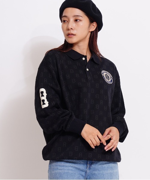 GIORDANO（ジョルダーノ）の「[ GIORDANO ]デザイン長袖ポロシャツ (ユニセックス)（ポロシャツ・レディース・ブラック/アイボリー/ネイビー/グリーン/ホワイト・SMALL/MEDIUM/LARGE/X-LARGE/XX-LARGE）」の4枚目の写真