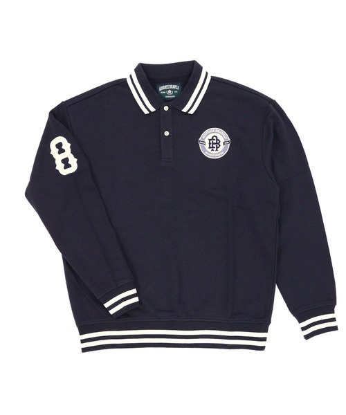 GIORDANO（ジョルダーノ）の「[ GIORDANO ]デザイン長袖ポロシャツ (ユニセックス)（ポロシャツ・レディース・ブラック/アイボリー/ネイビー/グリーン/ホワイト・SMALL/MEDIUM/LARGE/X-LARGE/XX-LARGE）」の9枚目の写真