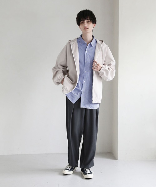 ETELIO（エテリオ）の「セミワイドタックバルーンパンツ（その他パンツ・メンズ・チャコール/オフホワイト/ブラック/ブラウン系・S/M/L）」の21枚目の写真