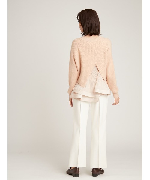 SNIDEL(スナイデル)の「ハイウエストワイドパンツ(その他パンツ・レディース・オフホワイト/ブラック/ライトピンク・0/1)」の6枚目の写真