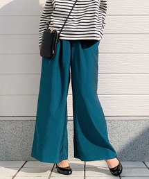 Q | ブライトツイルワイドパンツ(その他パンツ)