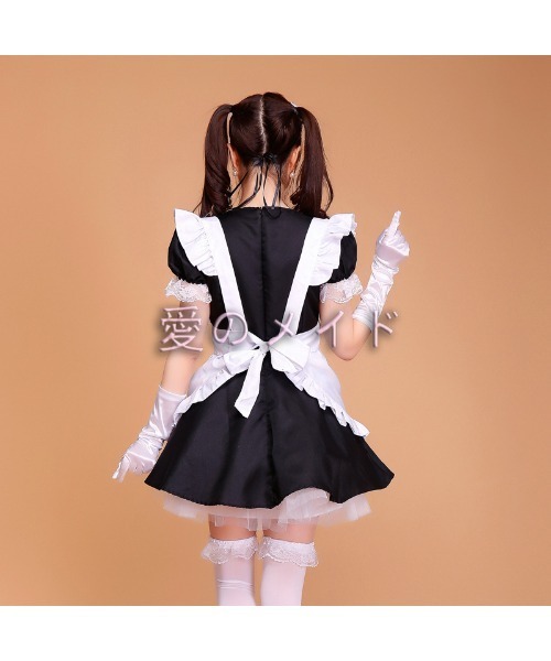 おしゃれスタ（オシャレスタ）の「カラー豊富！イロチで友達とメイド服（コスチューム/パーティーグッズ・レディース・パープル/レッド/ピンク/グリーン/ブルー/ワイン/ブラック/サックスブルー・S/M/L/XL）」の13枚目の写真