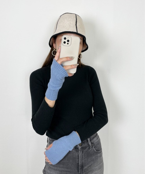 Meli rich(メリーリッチ)の「バイカラークローシュハット(ハット・レディース・ブラック/ブラウン/アイボリー・FREE)」の11枚目の写真