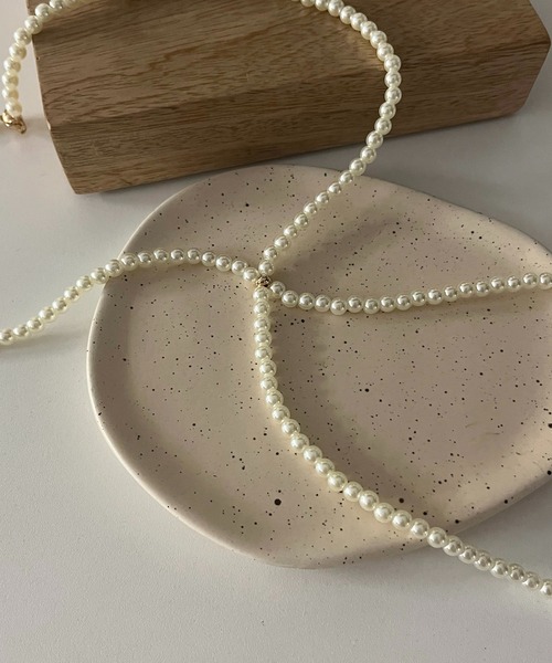 CAPRICIEUX LE'MAGE（カプリシューレマージュ）の「〈GOLDY/ゴールディ〉パールロングネックレス（ネックレス・レディース・ホワイト・FREE）」の3枚目の写真
