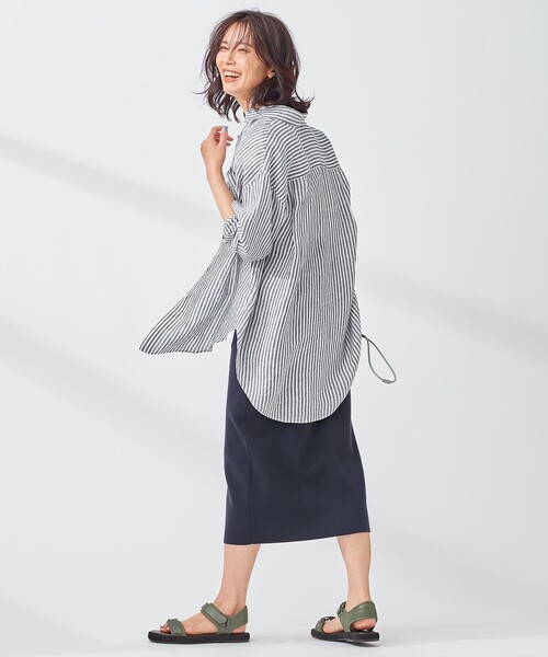 マガジン掲載】LIBECO ビッグシルエット ポケット シャツ(番号
