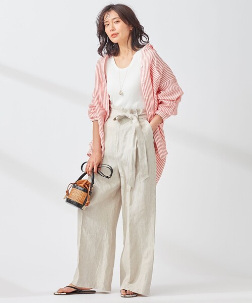 マガジン掲載】LIBECO ビッグシルエット ポケット シャツ(番号